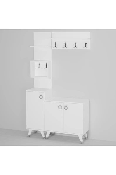 Kalender Dekor Sonia-1-2 Sn01 Ayakkabılık Vestiyer Portmanto - Resim 3