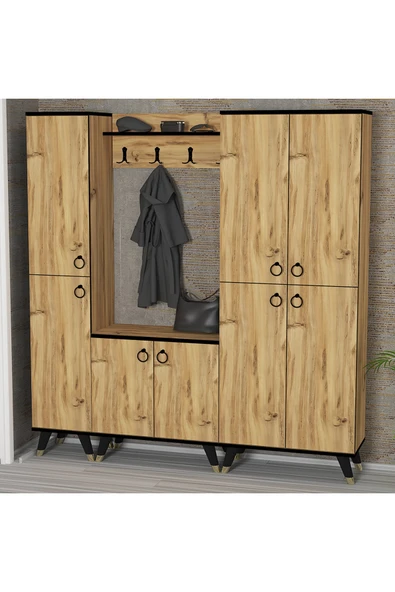 Kalender Dekor Sonia-1-3-4 Sn04 Ayakkabılık Vestiyer Portmanto - Resim 2