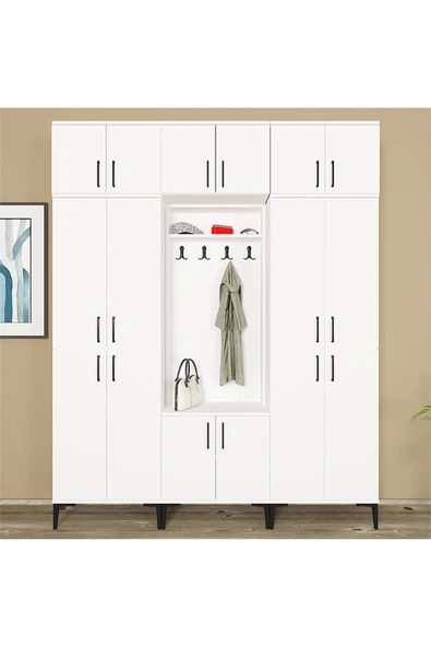 Kalender Dekor ROSE-1-4-4-5-5-5 PORTMANTO VESTİYER AYAKKABILIK - Resim 2