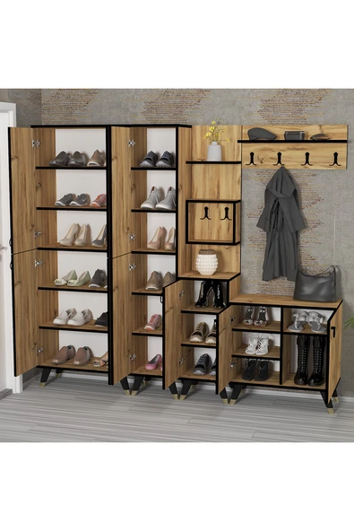 Kalender Dekor Sonia-1-2-3-4 Sn04 Ayakkabılık Vestiyer Portmanto - Resim 3