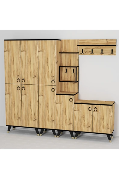 Kalender Dekor Sonia-1-2-3-4 Sn04 Ayakkabılık Vestiyer Portmanto - Resim 4