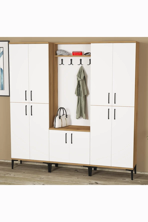 Kalender Dekor Rose-1-4-4 Portmanto Vestiyer Ayakkabılık