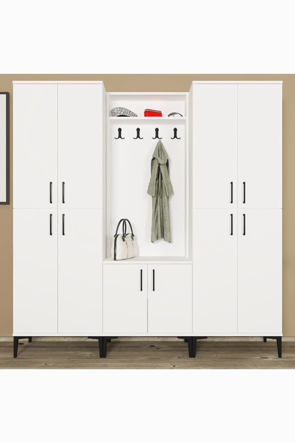 Kalender Dekor Rose-1-4-4 Portmanto Vestiyer Ayakkabılık