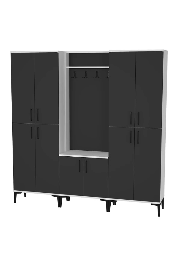 Kalender Dekor Rose-1-4-4 Portmanto Vestiyer Ayakkabılık - Resim 3