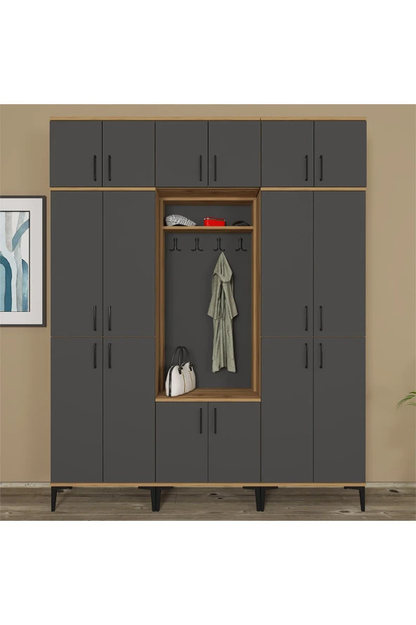 Kalender Dekor ROSE-1-4-4-5-5-5 PORTMANTO VESTİYER AYAKKABILIK - Resim 2