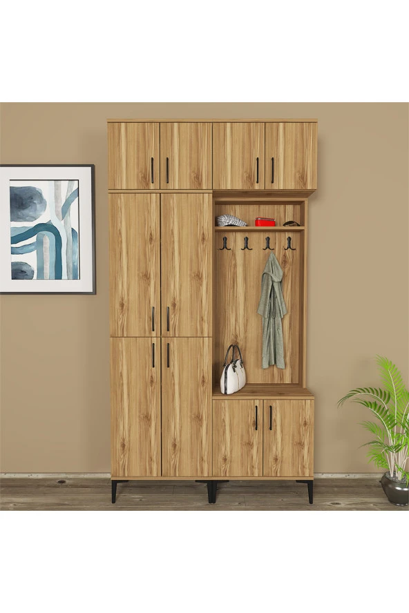 Kalender Dekor ROSE-1-4-5-5 PORTMANTO VESTİYER AYAKKABILIK - Resim 2