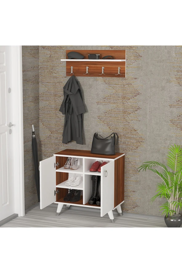 Kalender Dekor Sonia-1 Sn03 Ayakkabılık Vestiyer Portmanto