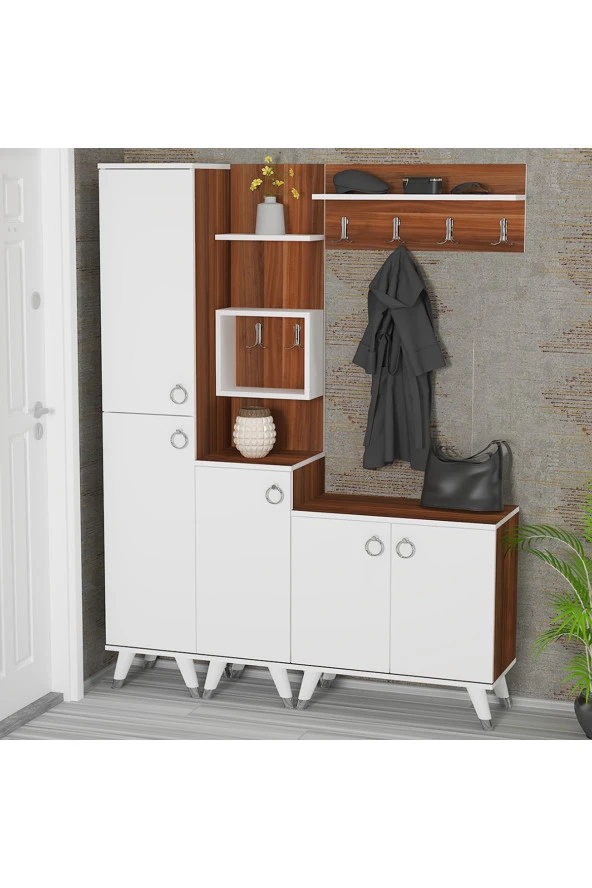 Kalender Dekor Sonia-1-2-3 Sn03 Ayakkabılık Vestiyer Portmanto