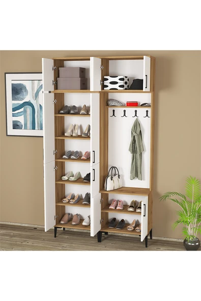 Kalender Dekor ROSE-1-4-5-5 PORTMANTO VESTİYER AYAKKABILIK - Resim 4