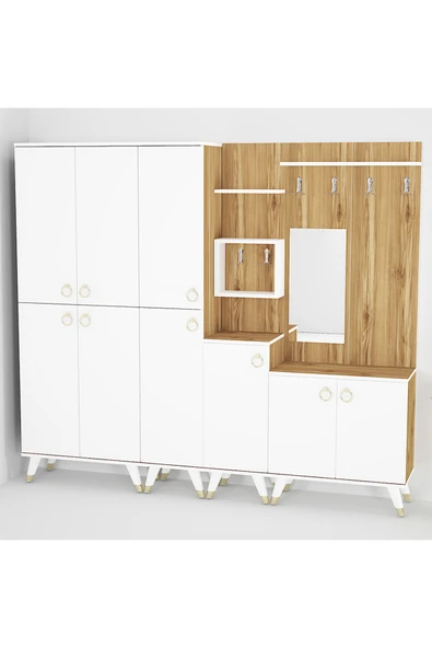 Kalender Dekor Sonia-5-2-3-4 Sn02 Ayakkabılık Vestiyer Portmanto - Resim 3