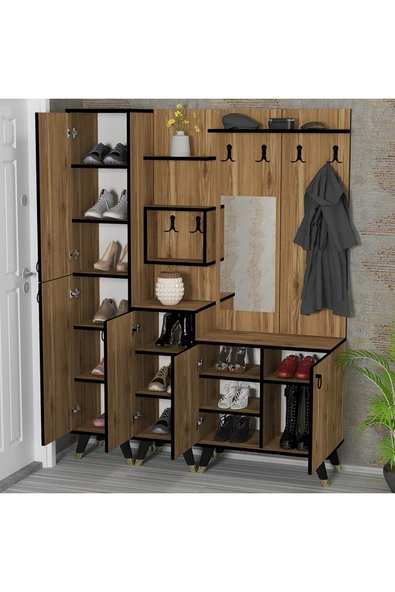 Kalender Dekor Sonia-5-2-3 Sn04 Ayakkabılık Vestiyer Portmanto - Resim 2