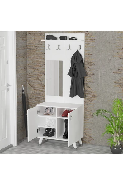 Kalender Dekor Sonia-5 Sn01 Ayakkabılık Vestiyer Portmanto - Resim 2