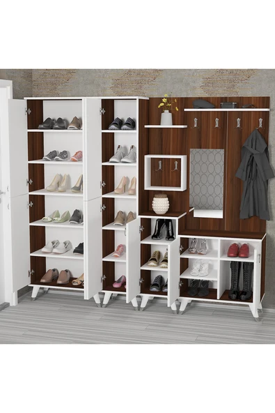 Kalender Dekor Sonia-5-2-3-4 Sn03 Ayakkabılık Vestiyer Portmanto - Resim 2