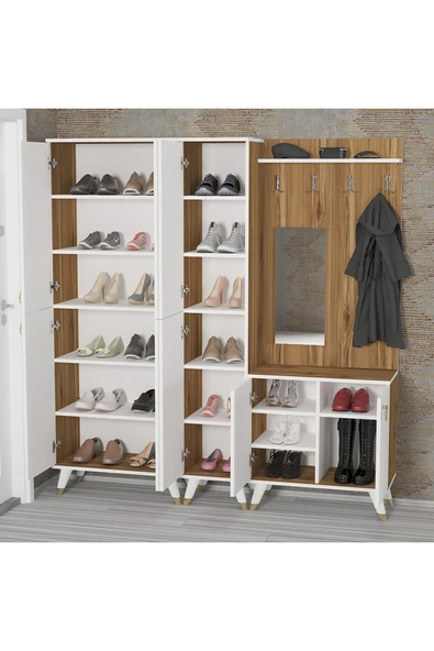 Kalender Dekor Sonia-5-3-4 Sn02 Ayakkabılık Vestiyer Portmanto - Resim 2