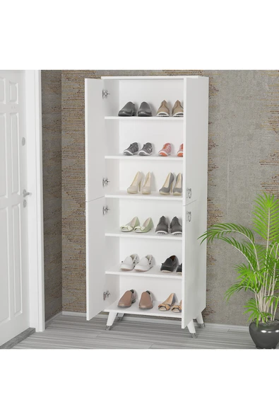 Kalender Dekor Sonia-4 Sn01 Ayakkabılık Vestiyer Portmanto - Resim 2