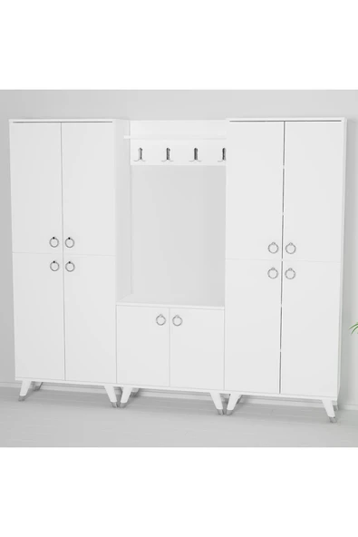 Kalender Dekor Sonia-1-4-4 Sn01 Ayakkabılık Vestiyer Portmanto - Resim 3