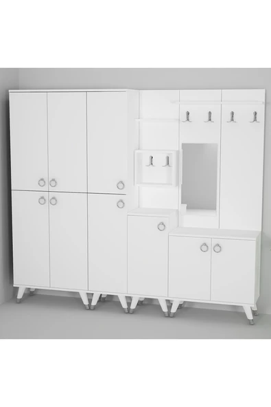 Kalender Dekor Sonia-5-2-3-4 Sn01 Ayakkabılık Vestiyer Portmanto - Resim 3