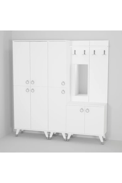 Kalender Dekor Sonia-5-3-4 Sn01 Ayakkabılık Vestiyer Portmanto - Resim 3