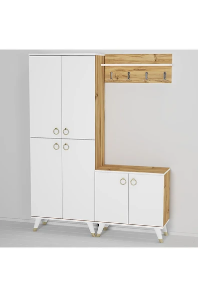 Kalender Dekor Sonia-1-4 Sn02 Ayakkabılık Vestiyer Portmanto - Resim 3