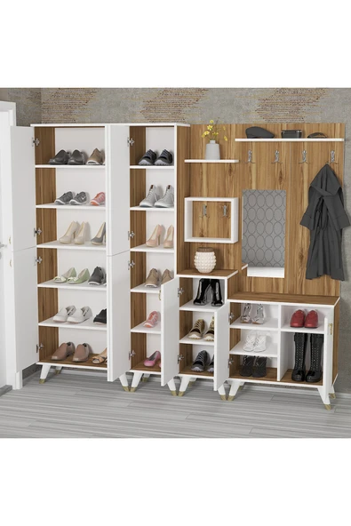 Kalender Dekor Sonia-5-2-3-4 Sn02 Ayakkabılık Vestiyer Portmanto - Resim 2