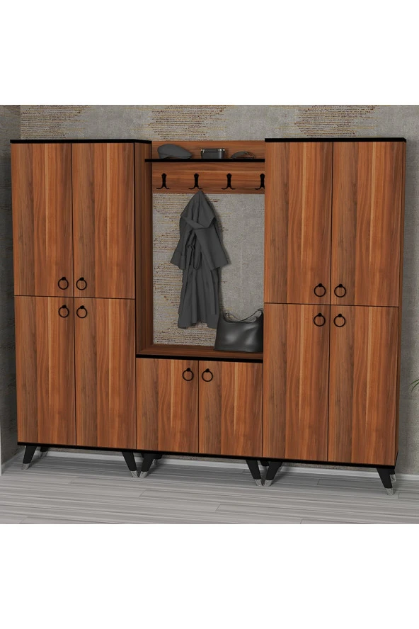 Kalender Dekor Sonia-1-4-4 Sn05 Ayakkabılık Vestiyer Portmanto