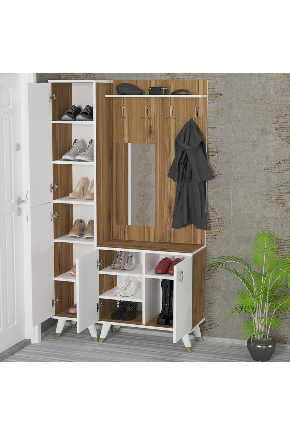 Kalender Dekor Sonia-5-3 Sn02 Ayakkabılık Vestiyer Portmanto - Resim 2