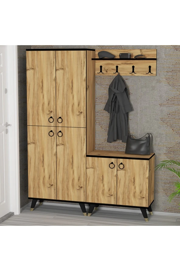 Kalender Dekor Sonia-1-4 Sn04 Ayakkabılık Vestiyer Portmanto