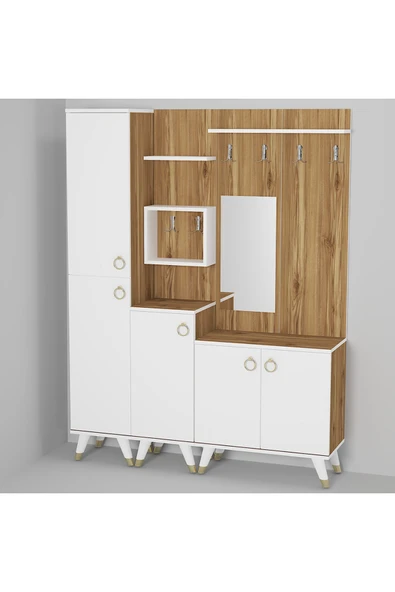 Kalender Dekor Sonia-5-2-3 Sn02 Ayakkabılık Vestiyer Portmanto - Resim 3