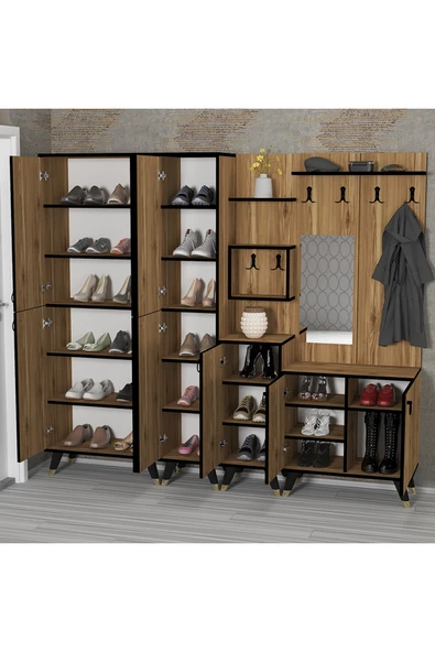 Kalender Dekor Sonia-5-2-3-4 Sn04 Ayakkabılık Vestiyer Portmanto - Resim 2