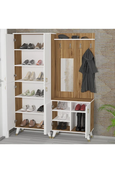 Kalender Dekor Sonia-5-4 Sn02 Ayakkabılık Vestiyer Portmanto - Resim 2