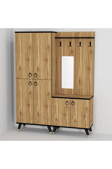 Kalender Dekor Sonia-5-4 Sn04 Ayakkabılık Vestiyer Portmanto - Resim 3