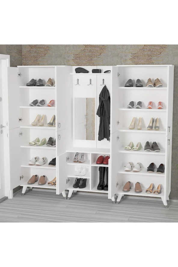 Kalender Dekor Sonia-5-4-4 Sn01 Ayakkabılık Vestiyer Portmanto - 2