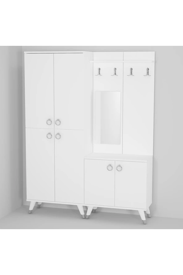 Kalender Dekor Sonia-5-4 Sn01 Ayakkabılık Vestiyer Portmanto - 3