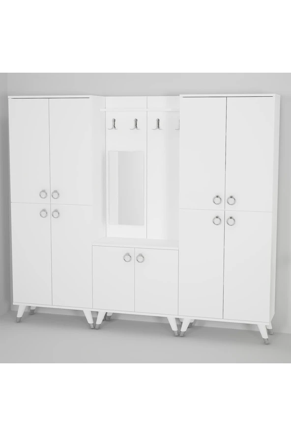 Kalender Dekor Sonia-5-4-4 Sn01 Ayakkabılık Vestiyer Portmanto - 3