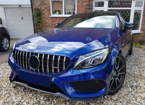 Mercedes W205 Uyumlu C Serisi 2019+ Panjur Gtr Gri/Krom - 4
