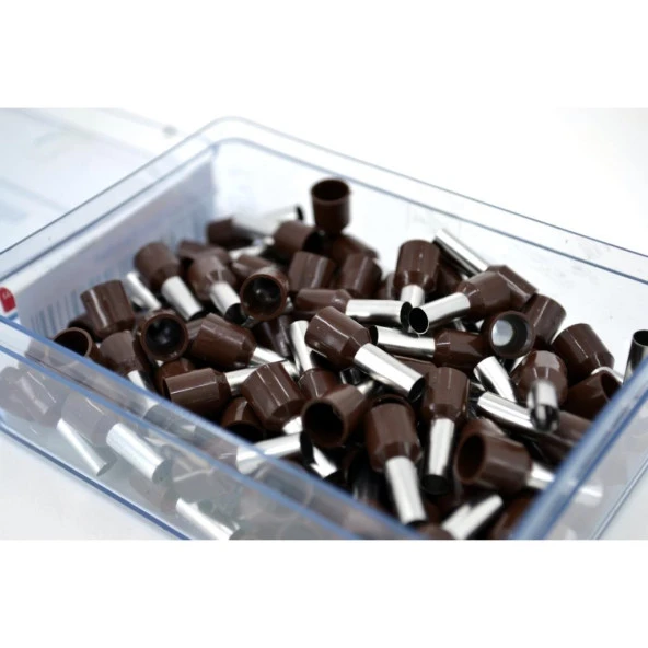 10mm İzoleli Kablo Yüksüğü 100 Adet-Kahverengi - Resim 2