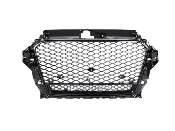 Audi A3 Uyumlu 2016-2020 Panjur Rs3 Full Siyah - 1