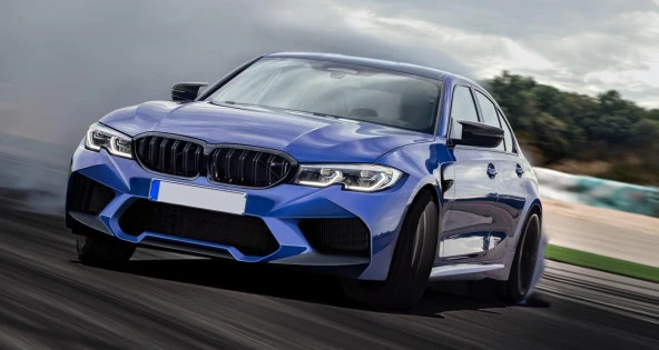 Bmw 3 Uyumlu Serisi G20 2019+ M3 Böbrek (Cift Cızgı Panjur) - Piano Black - 3