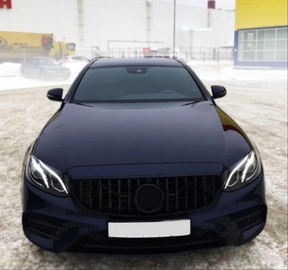 Mercedes W212 Uyumlu 2013-2015 E Serisi Gtr Panjur - Siyah (Makyajlı Kasa) - 4