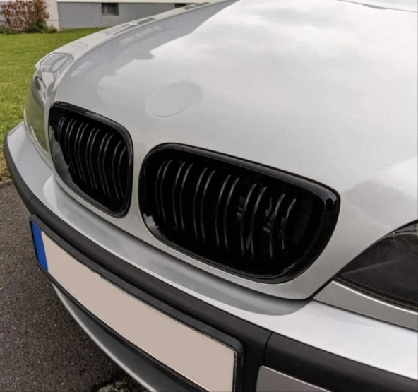 Bmw E46 Uyumlu 45384 Çift Çizgi M Panjur (Böbrek) - Resim 3