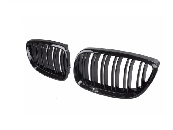 Bmw 3 Uyumlu Serisi E92 2006-2009 M3 Böbrek (Cift Cızgı Panjur) Piano Black - 4
