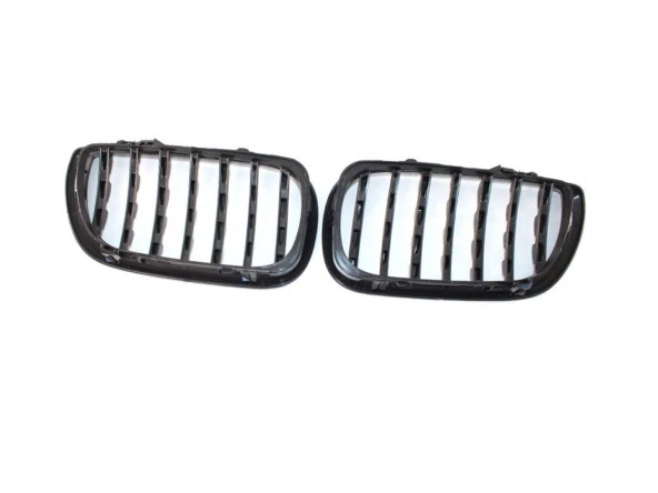 Bmw 3 Uyumlu Serisi 2002-2004 E46 Diamond Panjur (Böbrek) Piano Black Çerçeve - 2