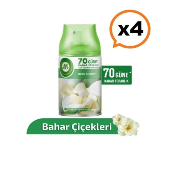 AİRWICK BAHAR ÇİÇEKLERİ 250ML 4 ADET