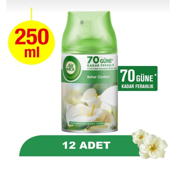 AİR WICK YEDEK 250ML X 12 BAHAR ÇİÇEKLERİ