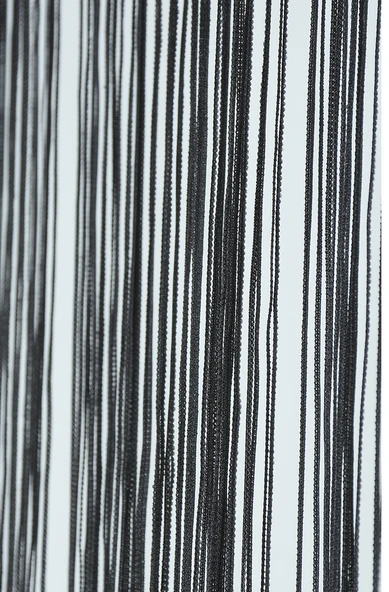 İP PERDE İNCE ZİNCİR ANTRASİT RENK 300 x 280 CM - Resim 4