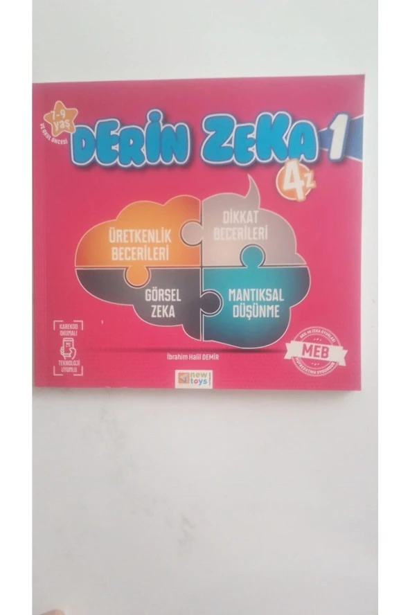 Zeka Oyunları Kitabı Derin Zeka 1 4z Etkinlik Kitabı 5-6 Yaş