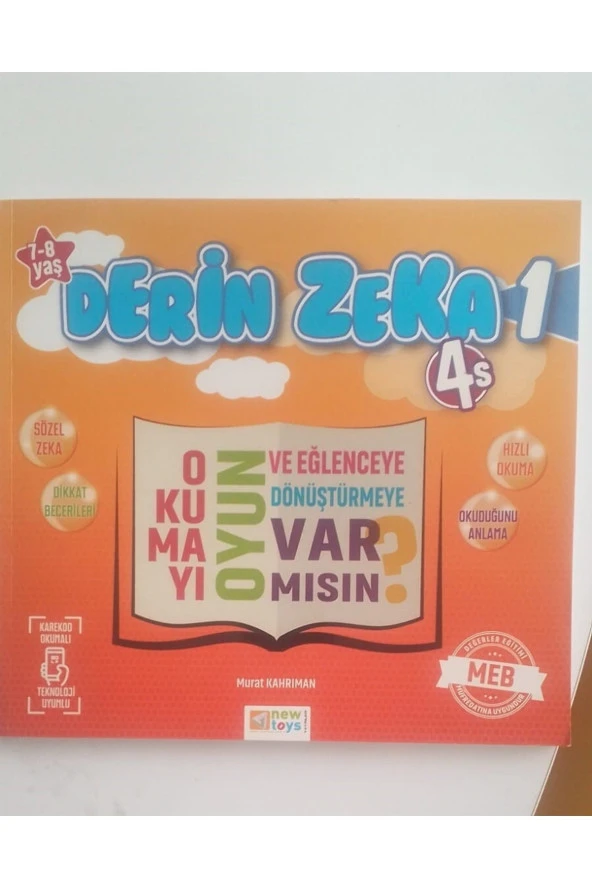 Zeka Oyunları Kitabı Derin Zeka 1 4s Etkinlik Kitabı 7-8 Yaş