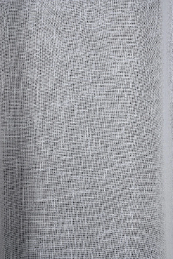 KETEN 1525 MODEL KREM RENK TEK KANAT Hazır dikilmiş Pileli Fon Perde 300*260 cm - Resim 3