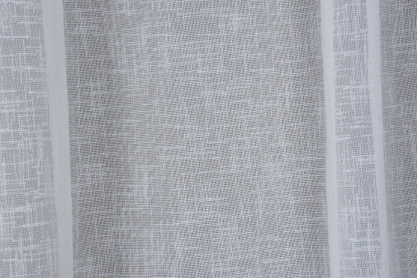 KETEN 1525 MODEL KREM RENK TEK KANAT Hazır dikilmiş Pileli Fon Perde 300*260 cm - Resim 4