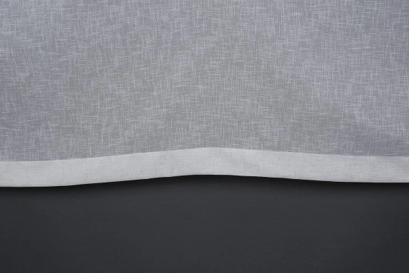 KETEN 1525 MODEL KREM RENK TEK KANAT Hazır dikilmiş Pileli Fon Perde 300*260 cm - Resim 7